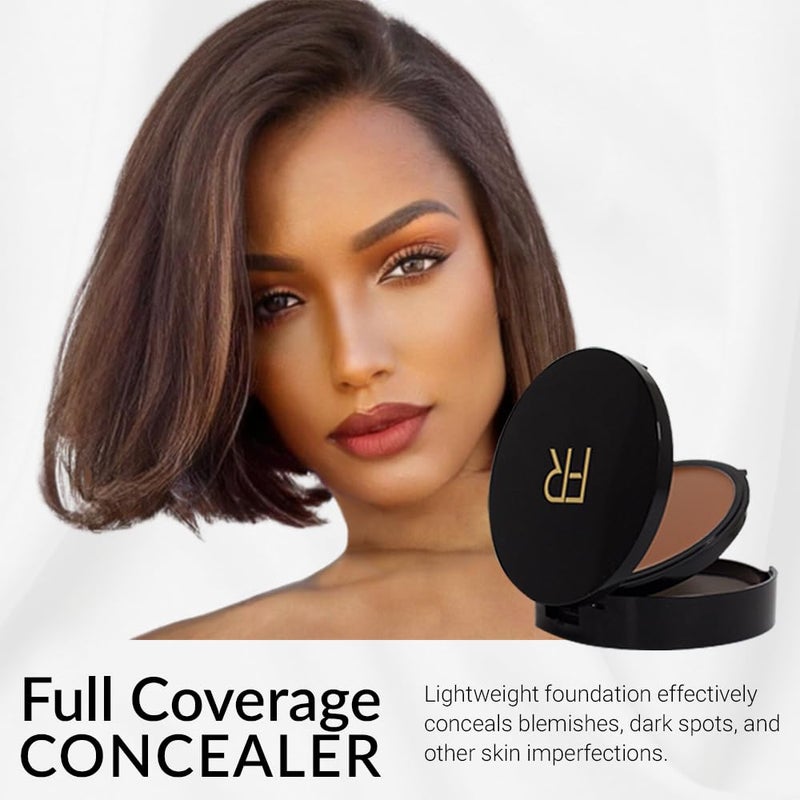 Flori Roberts Cream To Powder Foundation by Flori Roberts, Full Coverage for Women of Color or Deeper Skin Tones, Long Lasting Makeup, Matte Finish, Covers Uneven Complexion and Hides Imperfections, 0.30 oz - Image 3